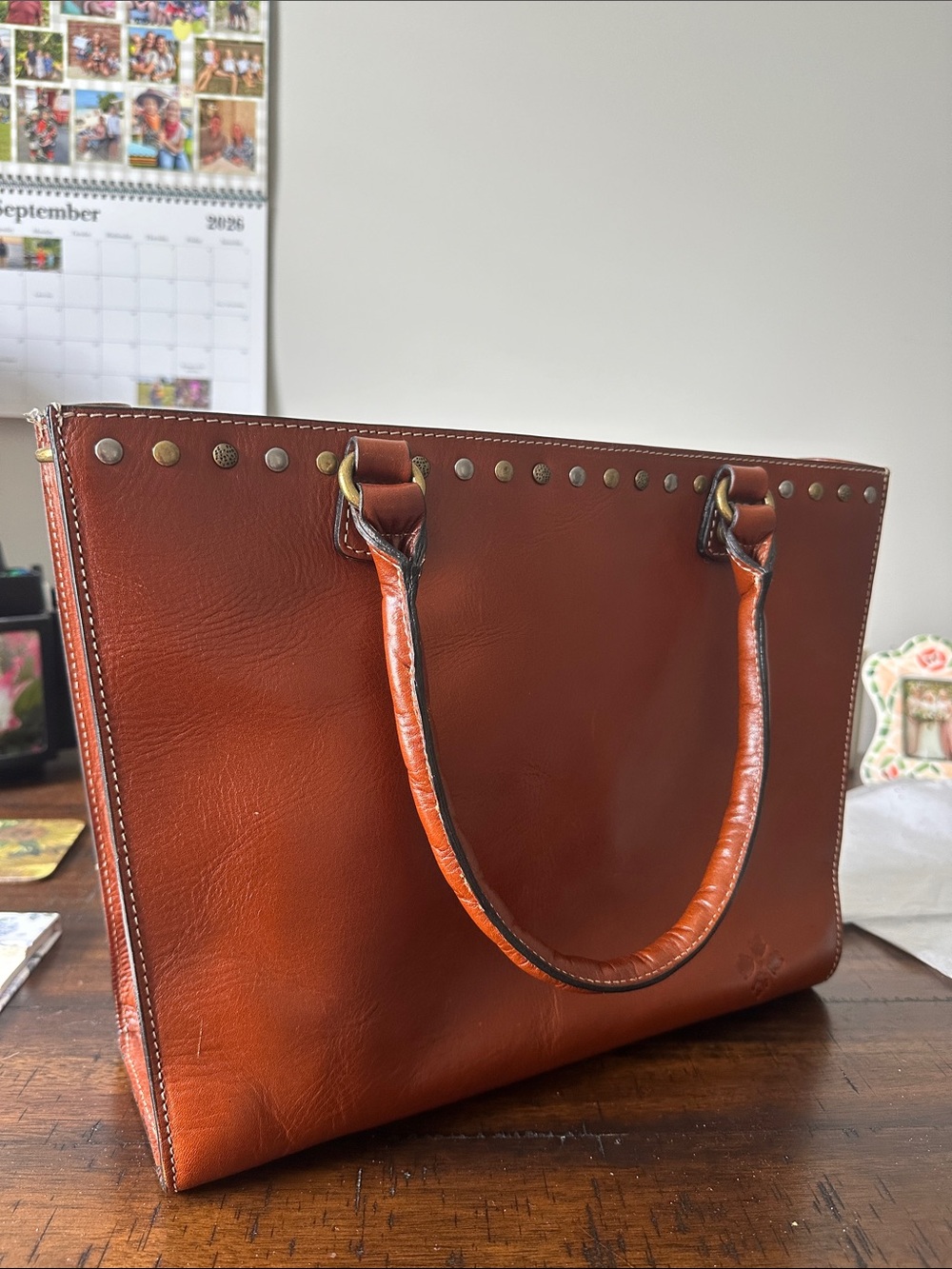 Patricia Nash Zancona Tote Heritage Leather